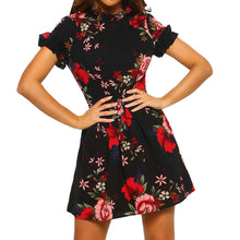 Load image into Gallery viewer, Dress Women Casual Floral